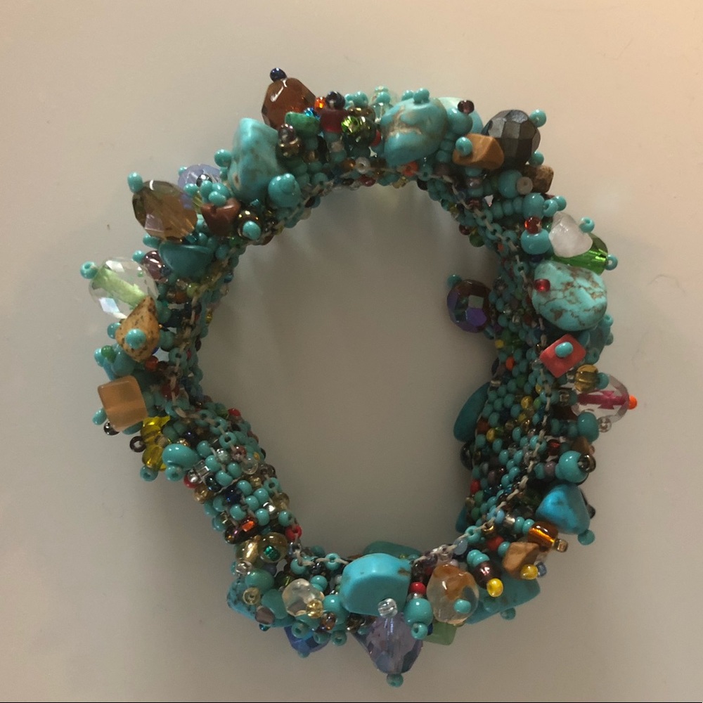 Super Fun Colorful Beaded Bracelet